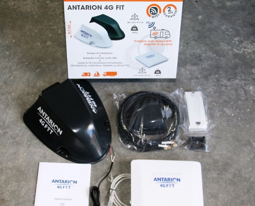 Antenne Antarion 4G FIT Blanche - Amplificateur De Signal Mobile Pour Camping-car, Van, Bateau - 2