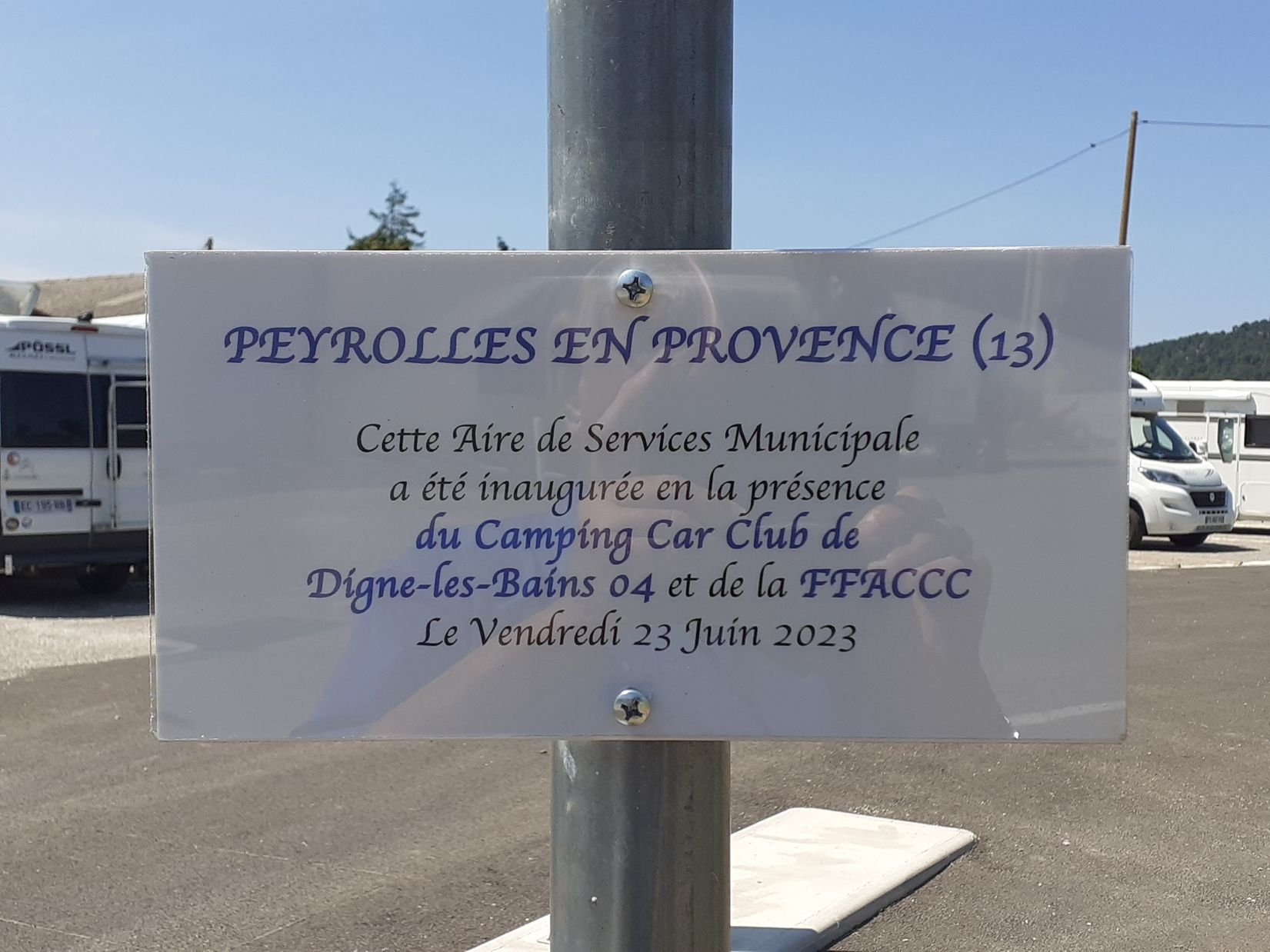 Aire de service camping-car en France