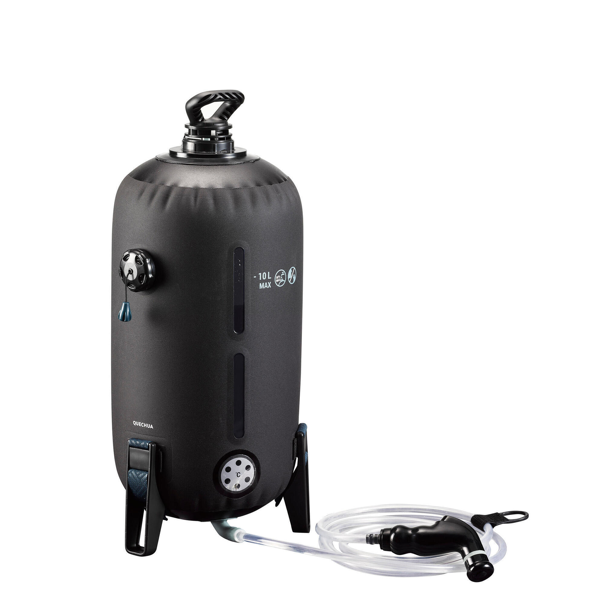 Douche solaire portable pour économiser l'eau en camping-car