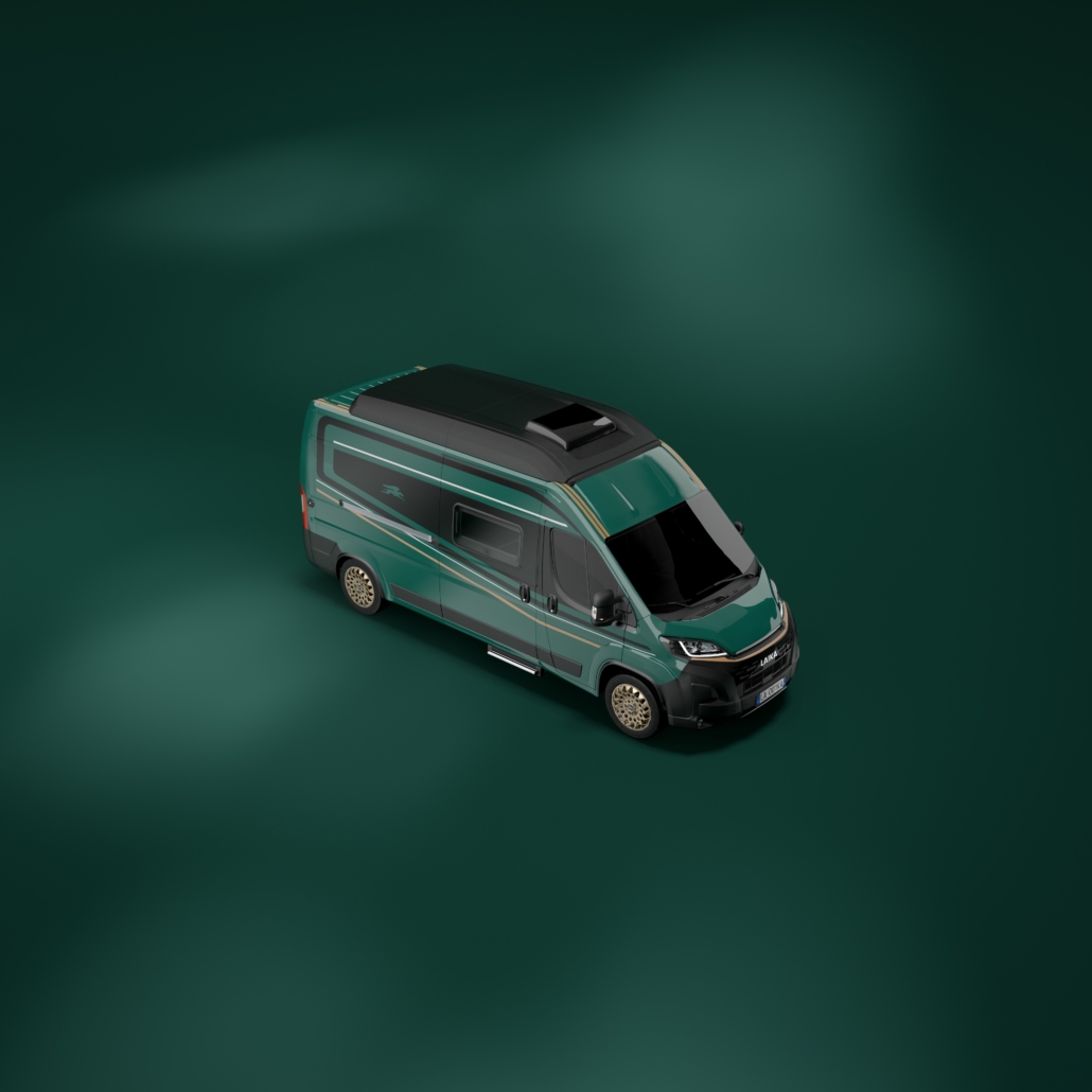 Van aménagé sportif Laika Ecovip Evoluzione inspiré des voitures de sport