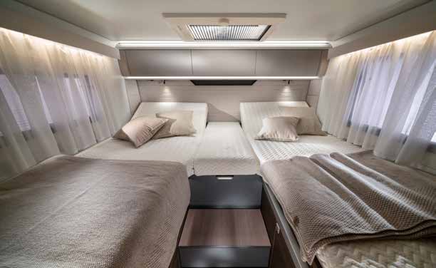 Chambre à lits jumeaux de l'Adria Coral 2027